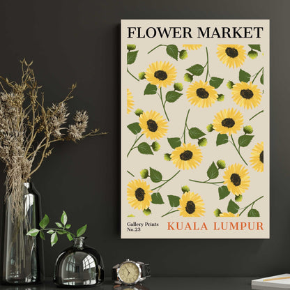 Kuala Lumpur Flower Market Poster | S01