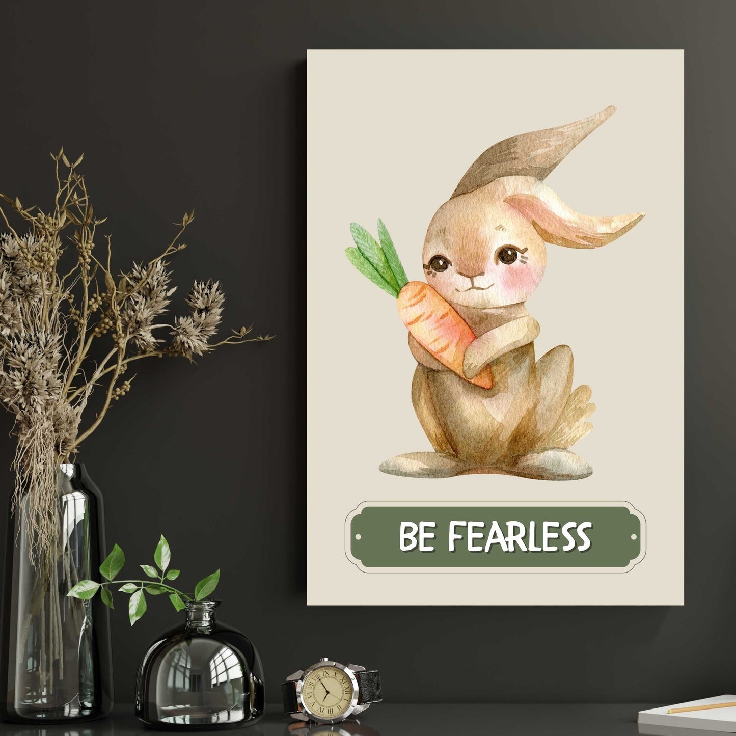 Be Fearless Rabbit Poster | S01