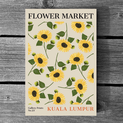 Kuala Lumpur Flower Market Poster | S01