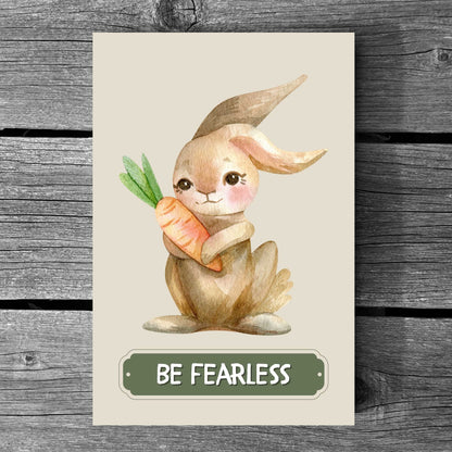 Be Fearless Rabbit Poster | S01