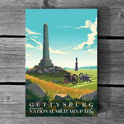 Gettysburg National Military Park Poster | US Travel | S01