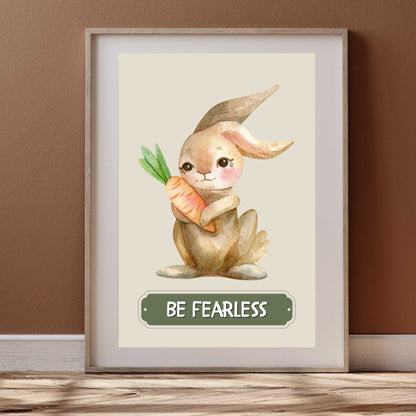 Be Fearless Rabbit Poster | S01