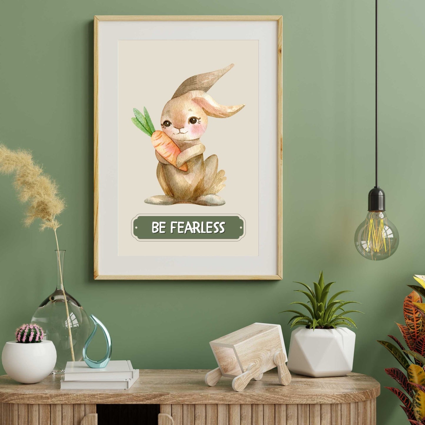 Be Fearless Rabbit Poster | S01