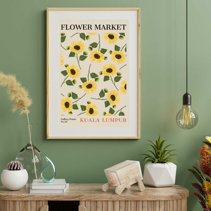 Kuala Lumpur Flower Market Poster | S01