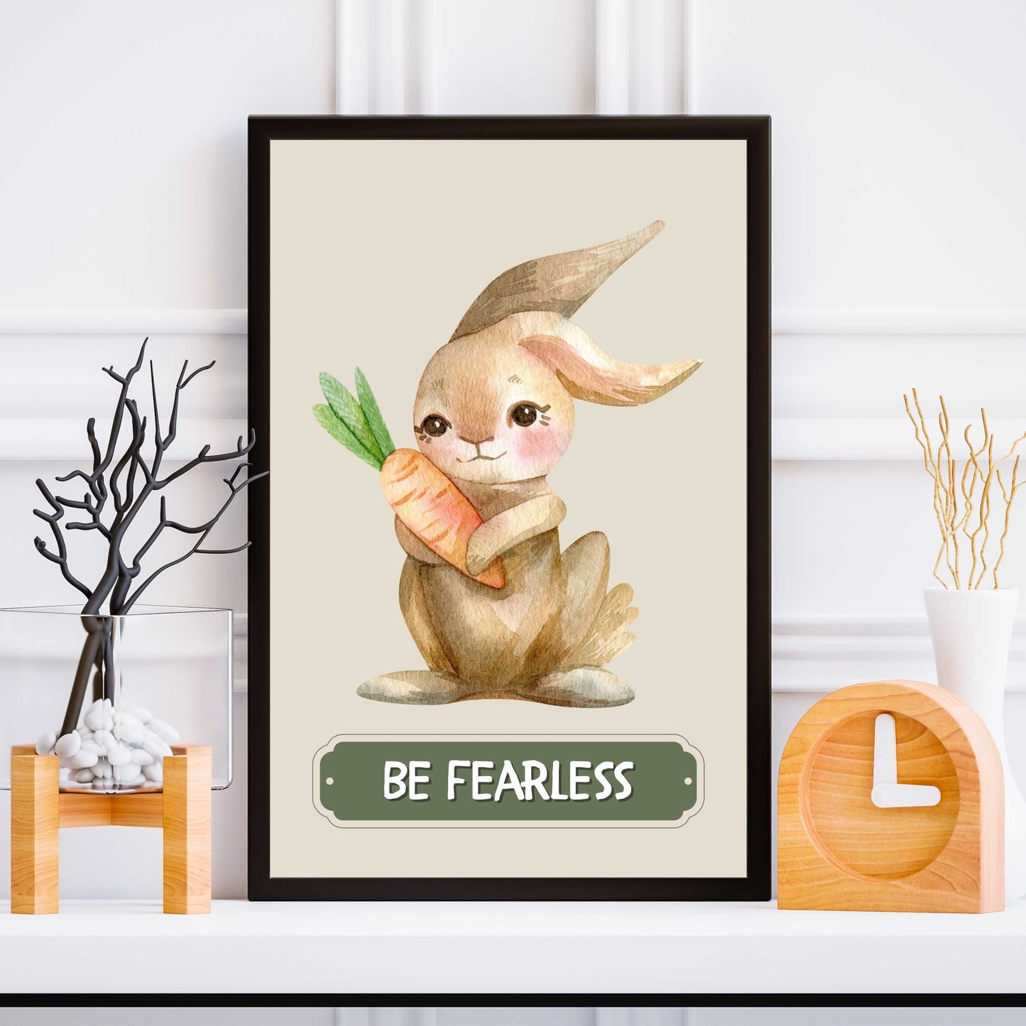 Be Fearless Rabbit Poster | S01