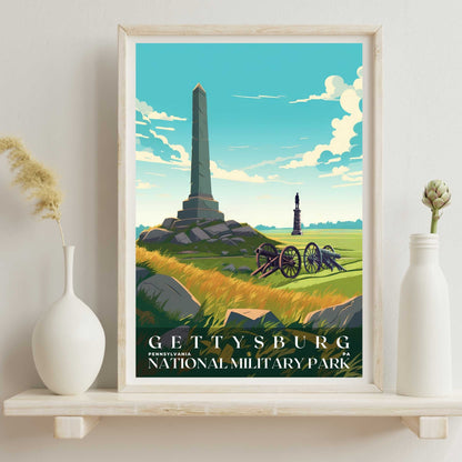 Gettysburg National Military Park Poster | US Travel | S01