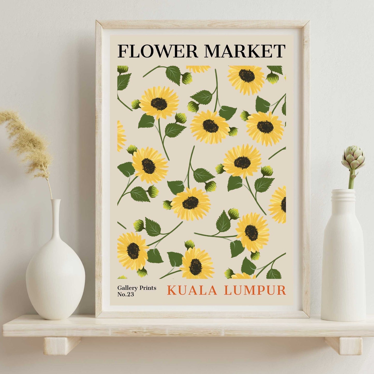 Kuala Lumpur Flower Market Poster | S01