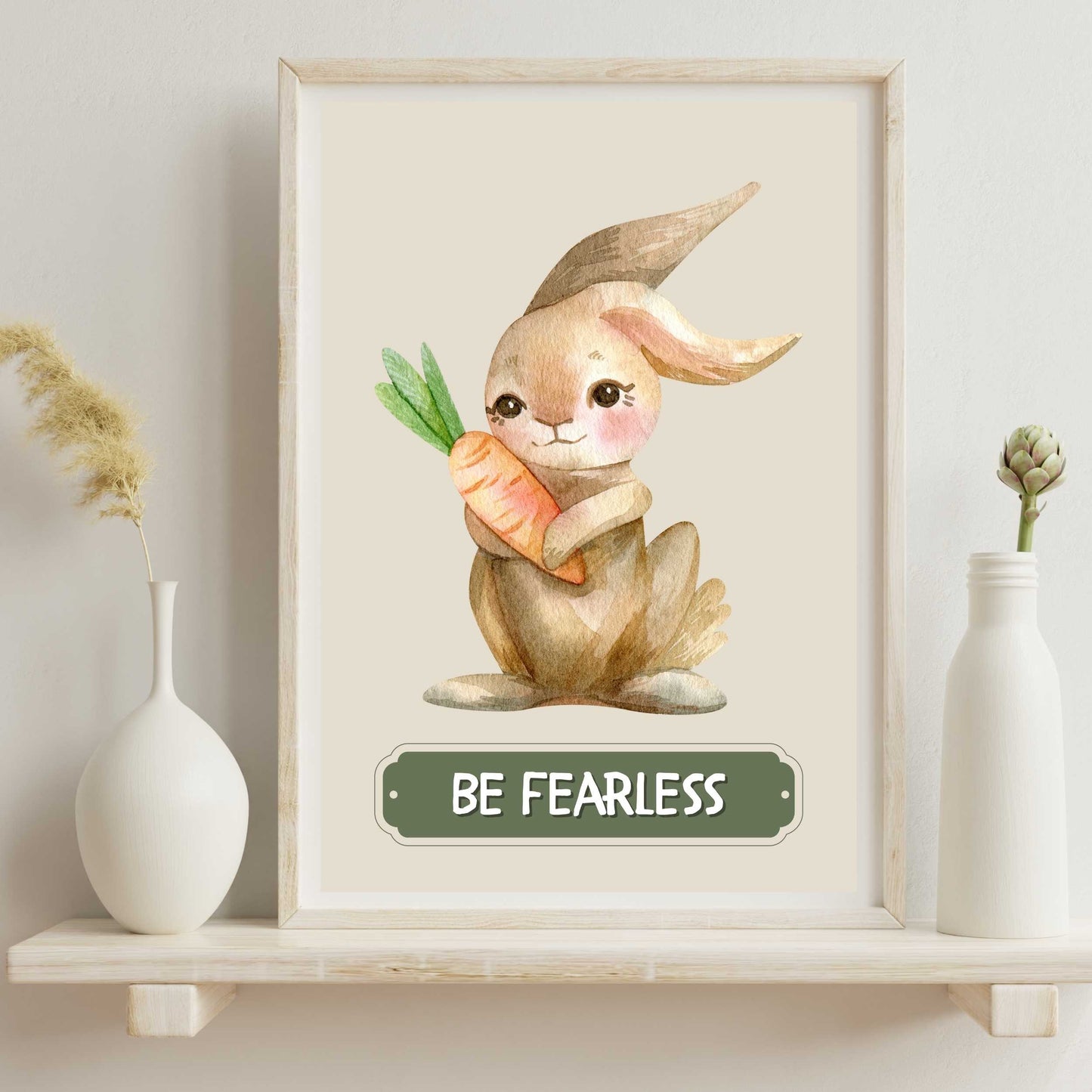 Be Fearless Rabbit Poster | S01