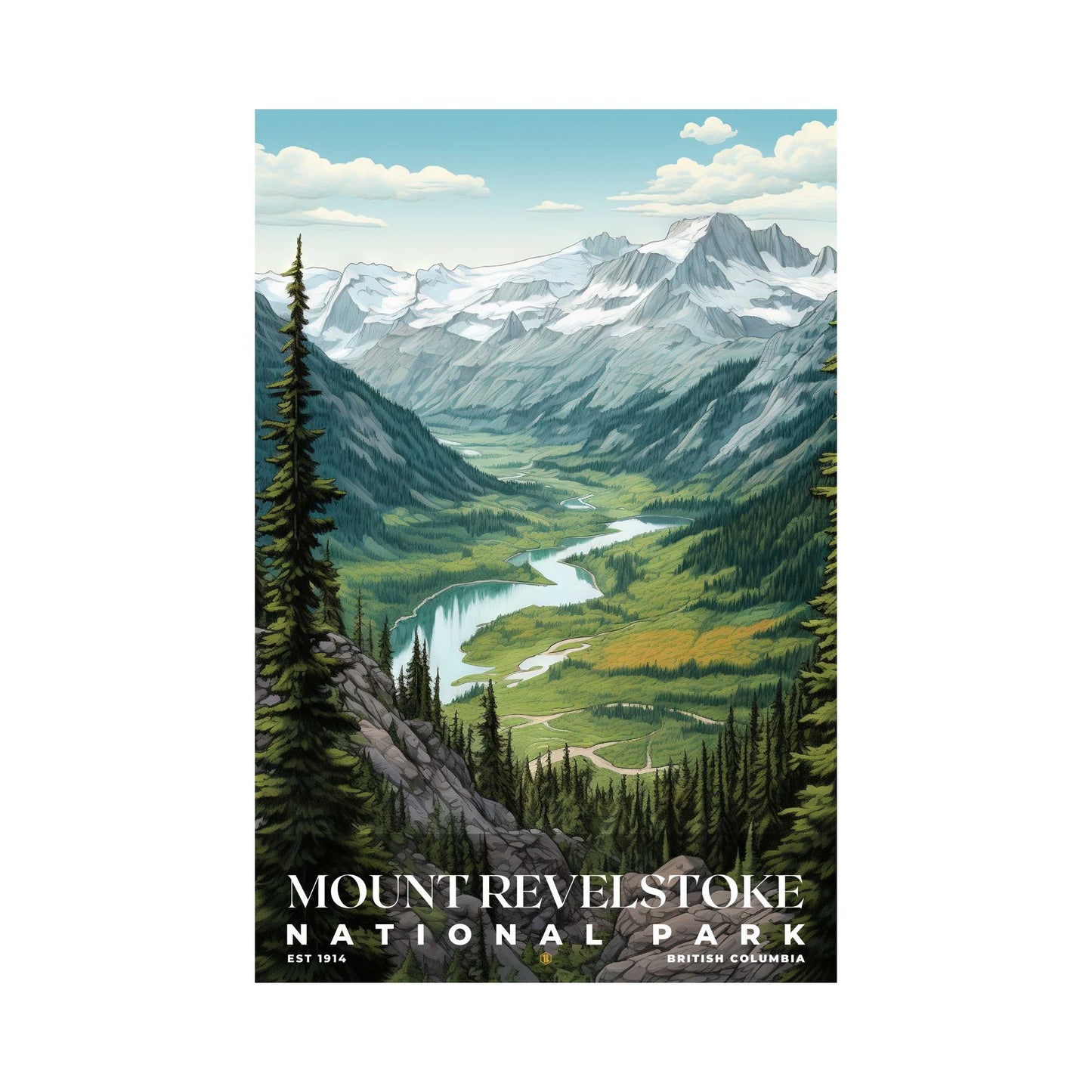 Mount Revelstoke National Park Poster | S02