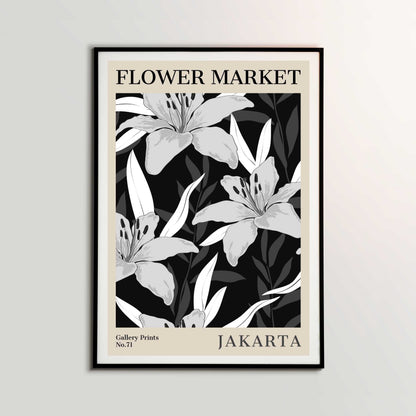 Jakarta Flower Market Poster | S02