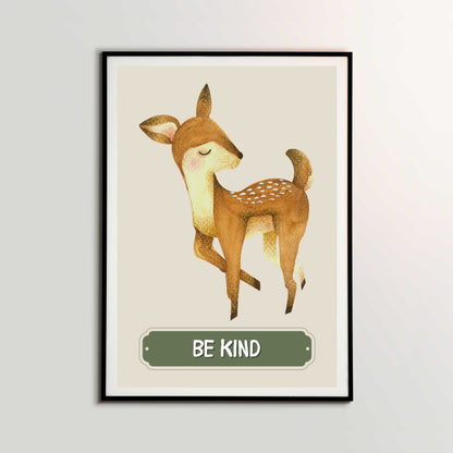 Be Kind Deer Poster | S01