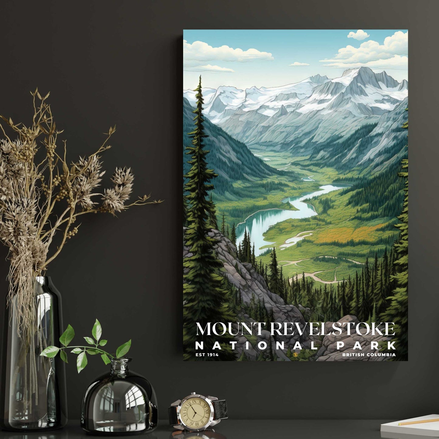 Mount Revelstoke National Park Poster | S02
