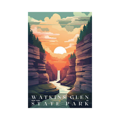 Watkins Glen State Park Poster | US Travel | S01