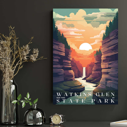 Watkins Glen State Park Poster | US Travel | S01