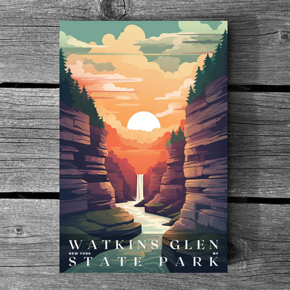 Watkins Glen State Park Poster | US Travel | S01