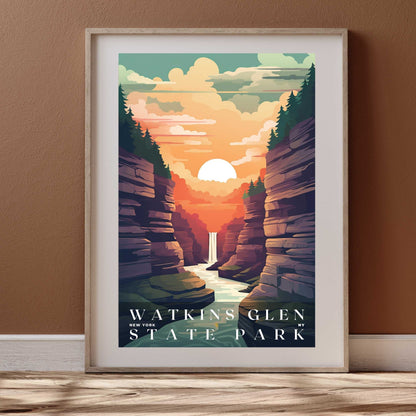 Watkins Glen State Park Poster | US Travel | S01