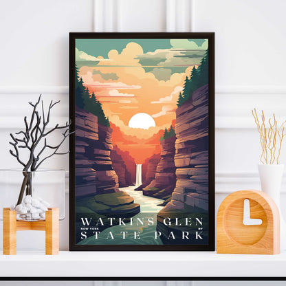 Watkins Glen State Park Poster | US Travel | S01