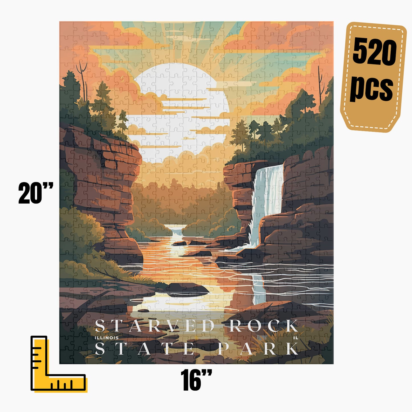 Starved Rock State Park Puzzle | US Travel | S01