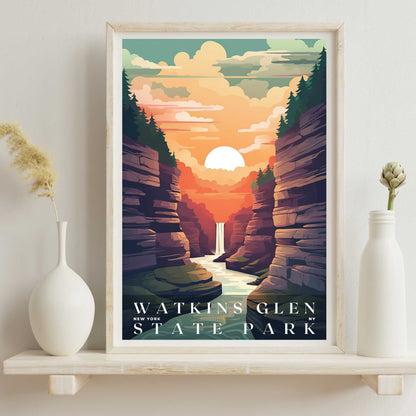 Watkins Glen State Park Poster | US Travel | S01