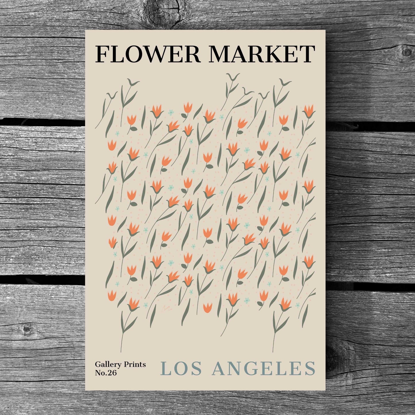 Los Angeles Flower Market Poster | S01
