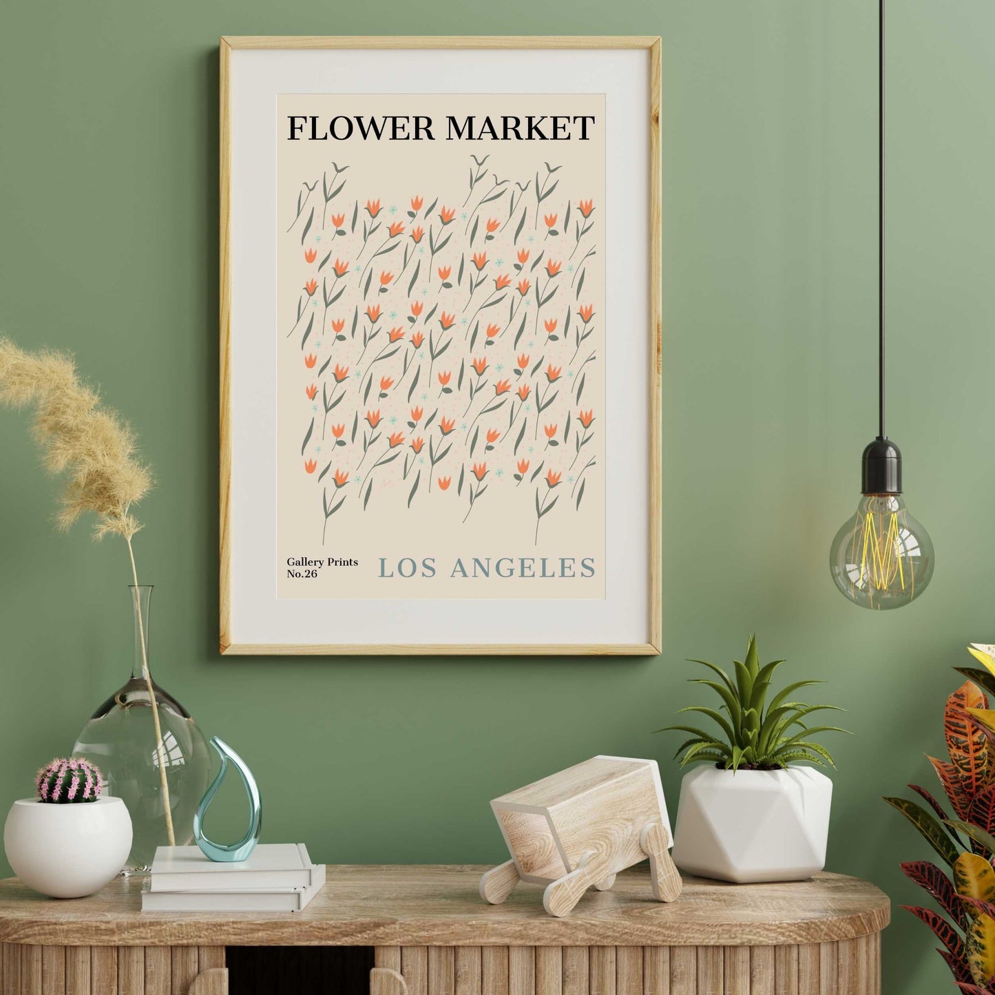 Los Angeles Flower Market Poster | S01