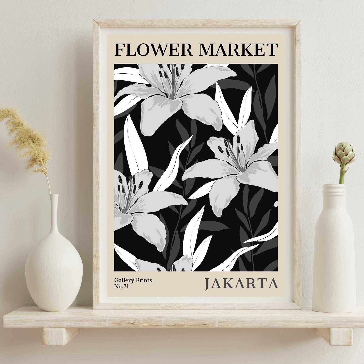 Jakarta Flower Market Poster | S02
