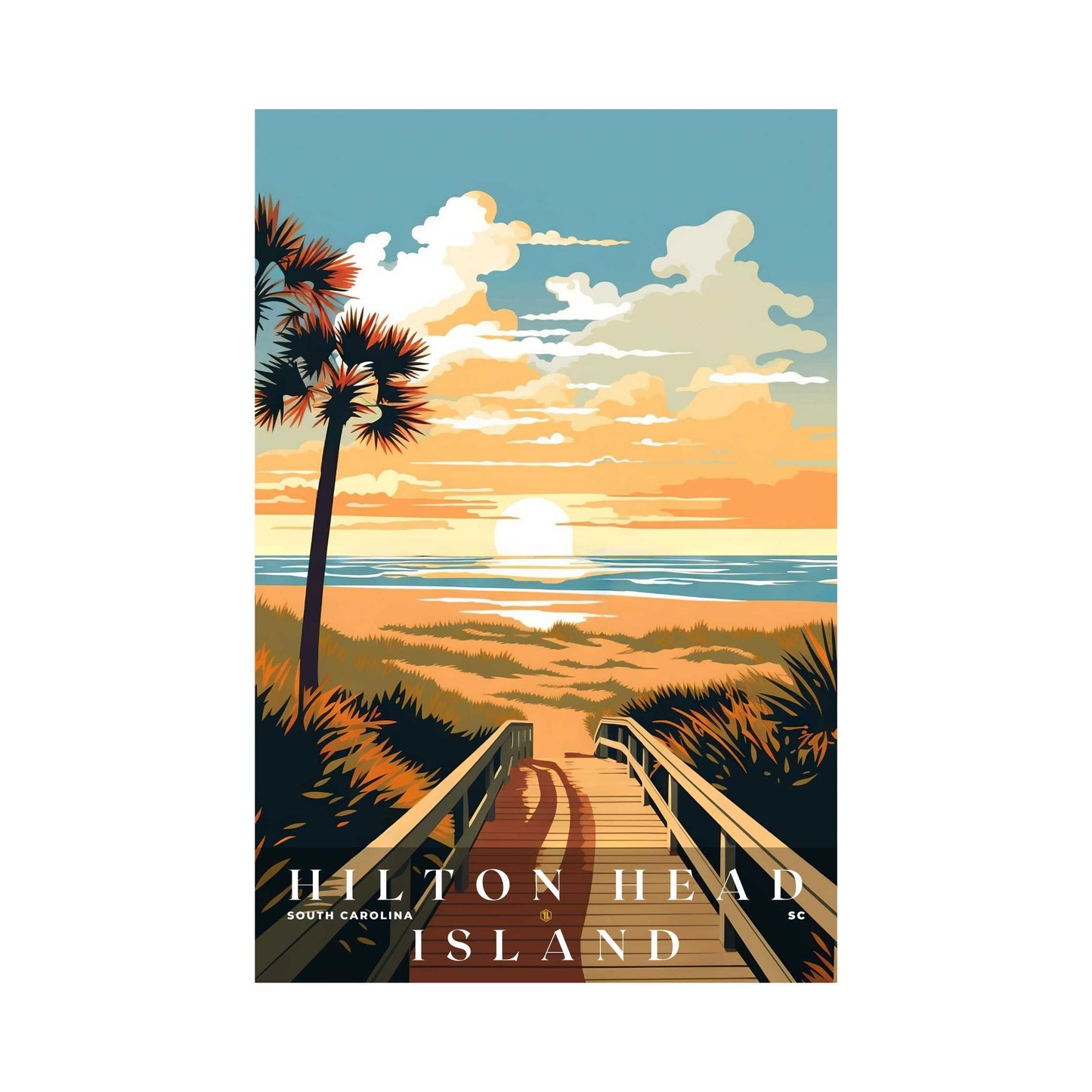 Hilton Head Island Poster | US Travel | S01