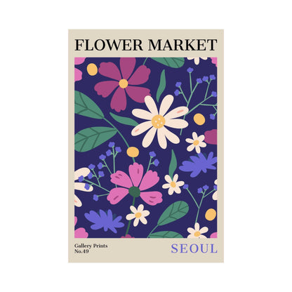 Seoul Flower Market Poster | S02