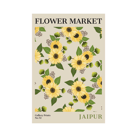 Jaipur Flower Market Poster | S02