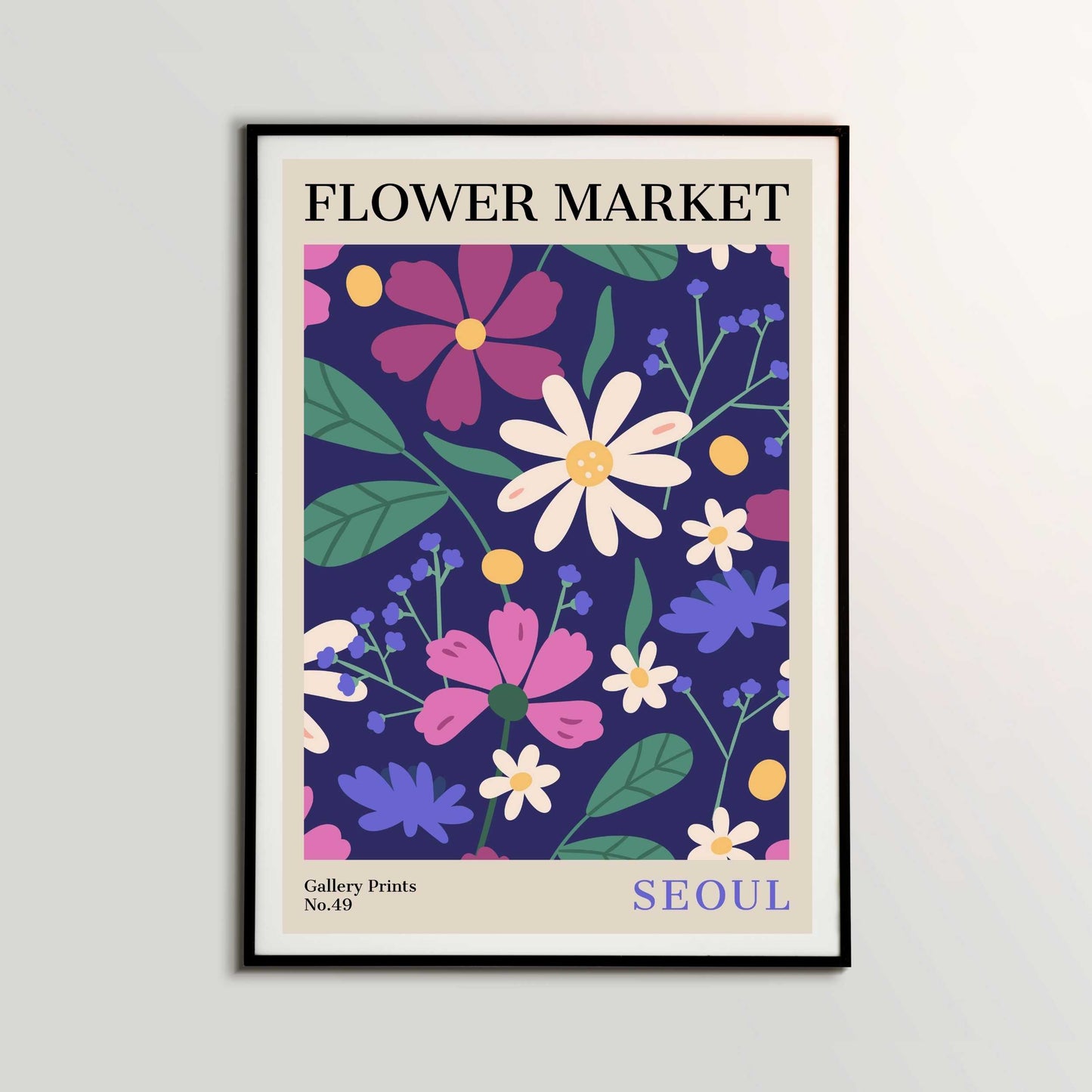 Seoul Flower Market Poster | S02