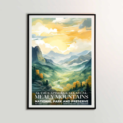 Akami-Uapishk-KakKasuak-Mealy Mountains National Park Poster | S08