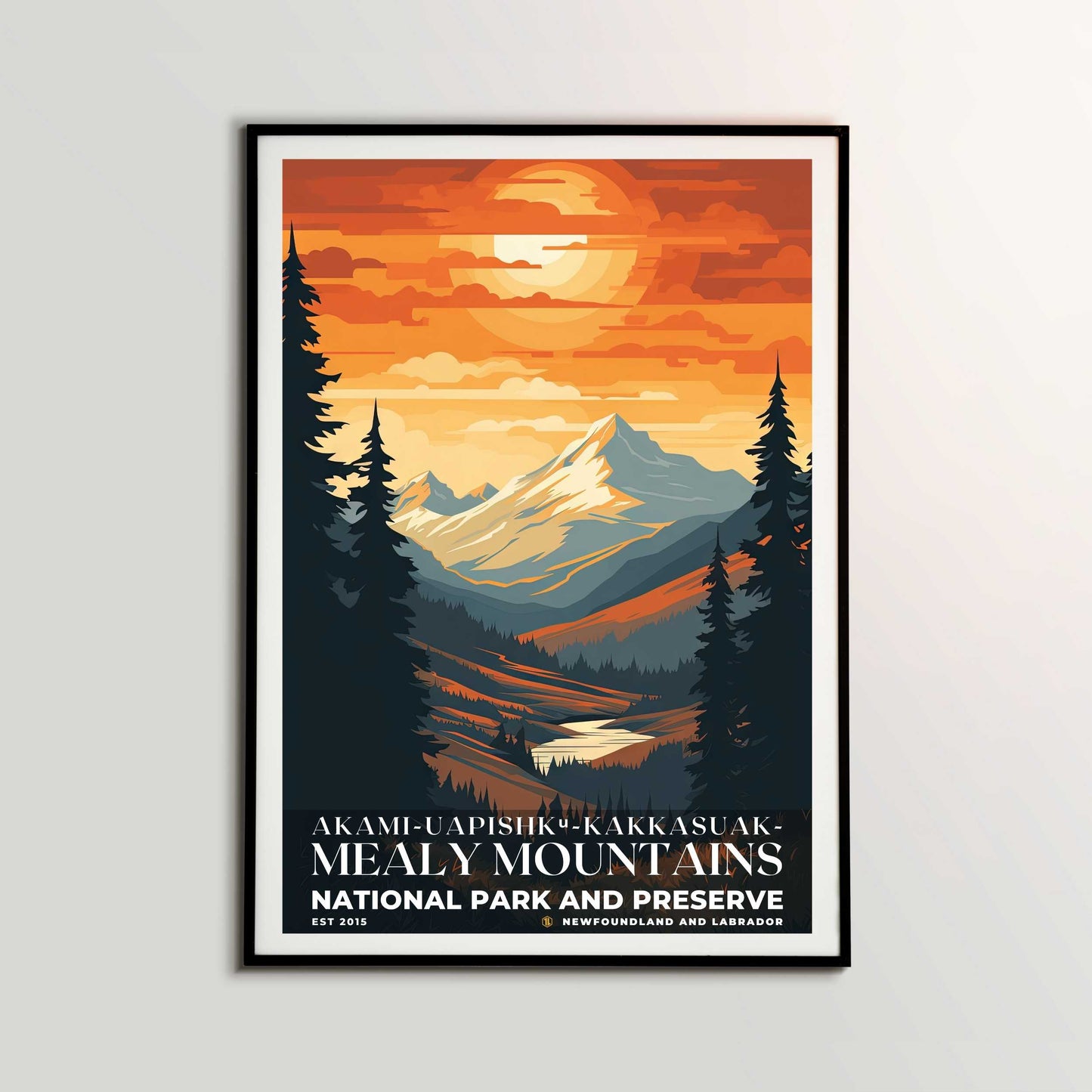 Akami-Uapishk-KakKasuak-Mealy Mountains National Park Poster | S05