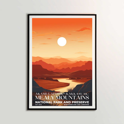 Akami-Uapishk-KakKasuak-Mealy Mountains National Park Poster | S03