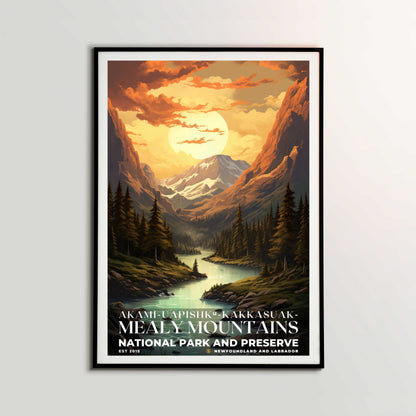 Akami-Uapishk-KakKasuak-Mealy Mountains National Park Poster | S07