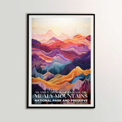 Akami-Uapishk-KakKasuak-Mealy Mountains National Park Poster | S09