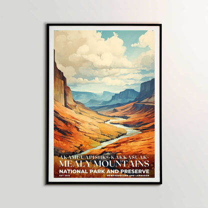 Akami-Uapishk-KakKasuak-Mealy Mountains National Park Poster | S06