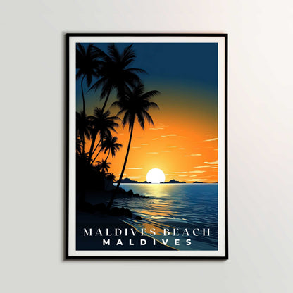 Maldives Beach Poster | S01