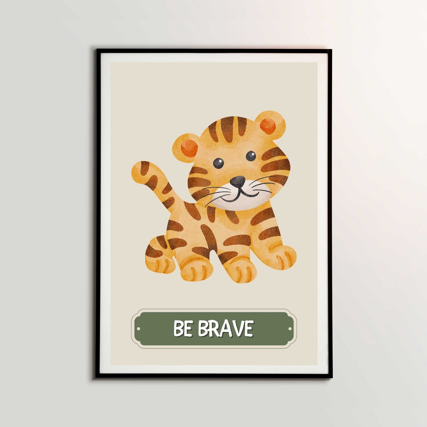 Be Brave Tiger Poster | S01