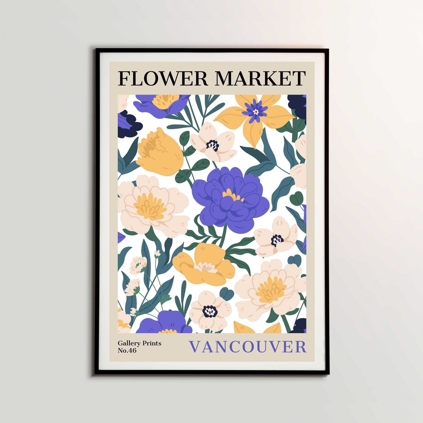 Vancouver Flower Market Poster | S02