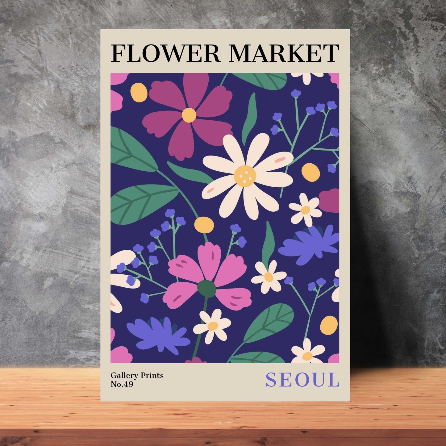 Seoul Flower Market Poster | S02