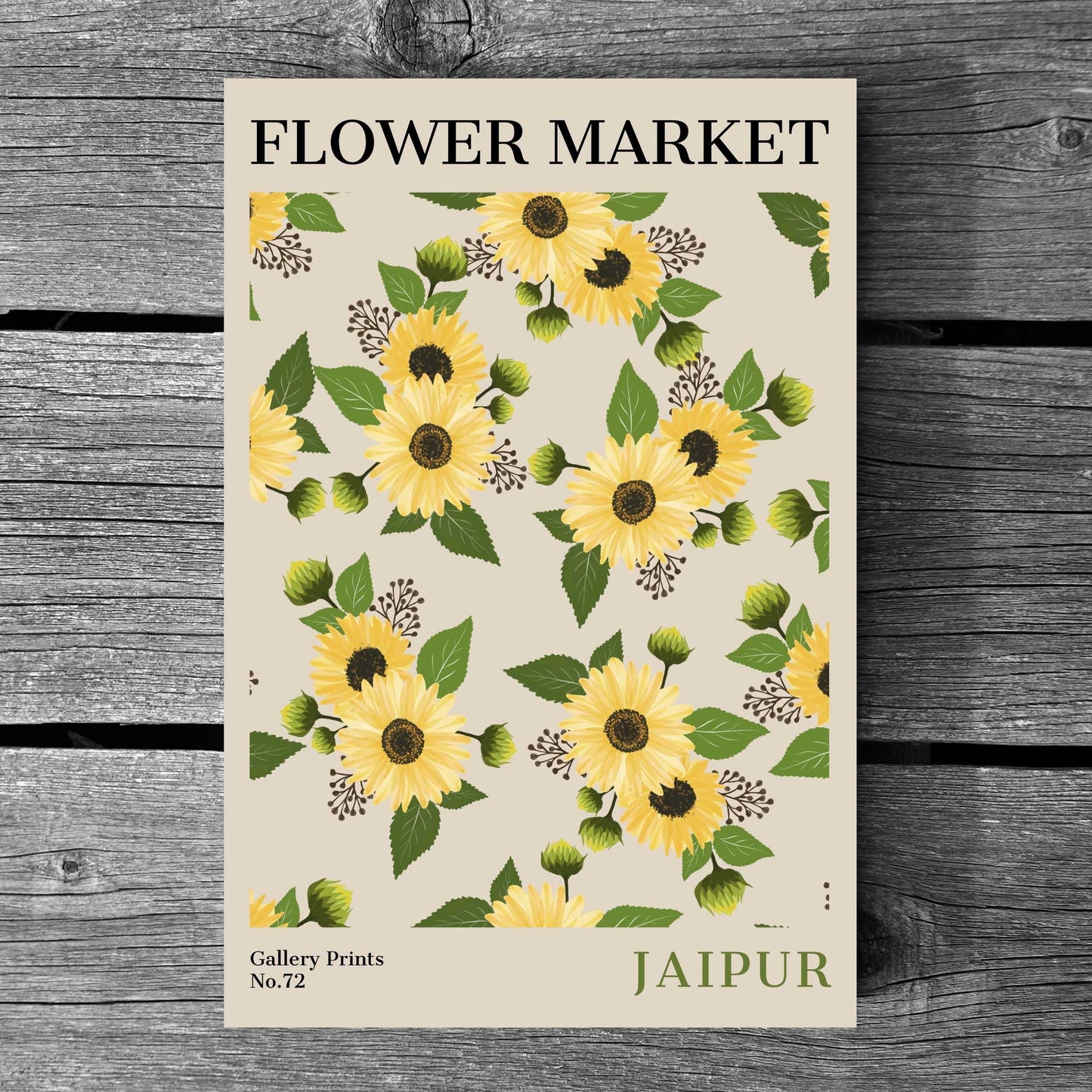 Jaipur Flower Market Poster | S02