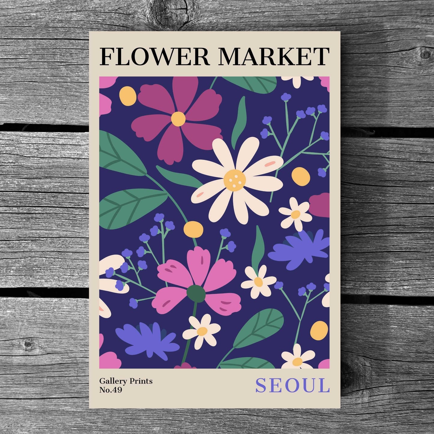 Seoul Flower Market Poster | S02