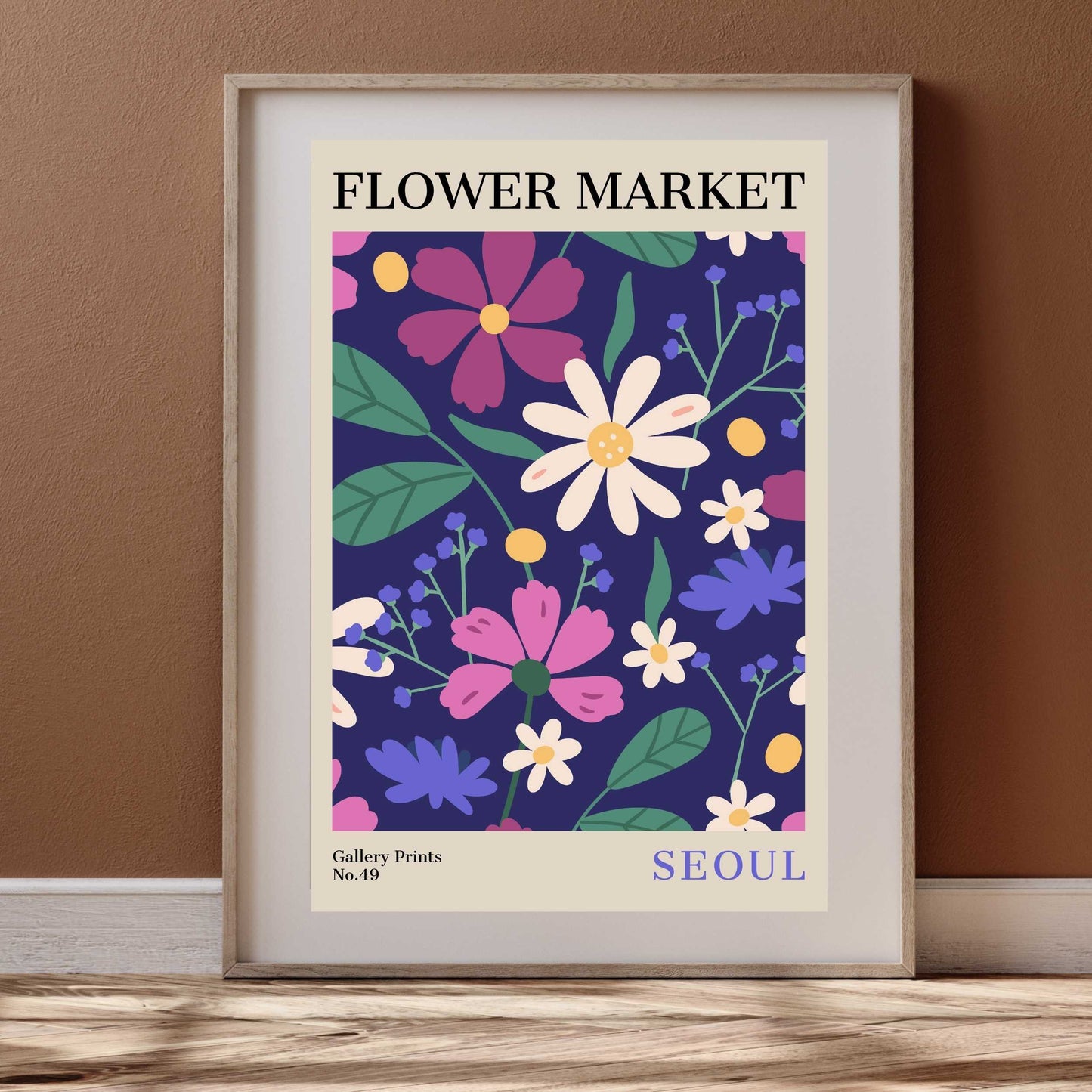 Seoul Flower Market Poster | S02