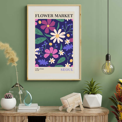 Seoul Flower Market Poster | S02