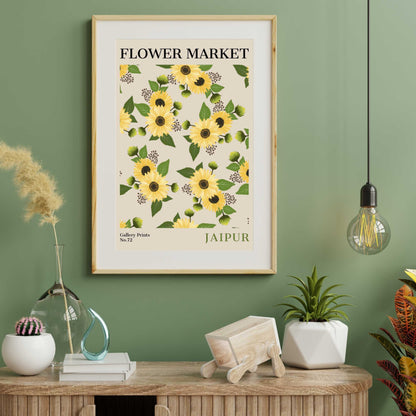 Jaipur Flower Market Poster | S02