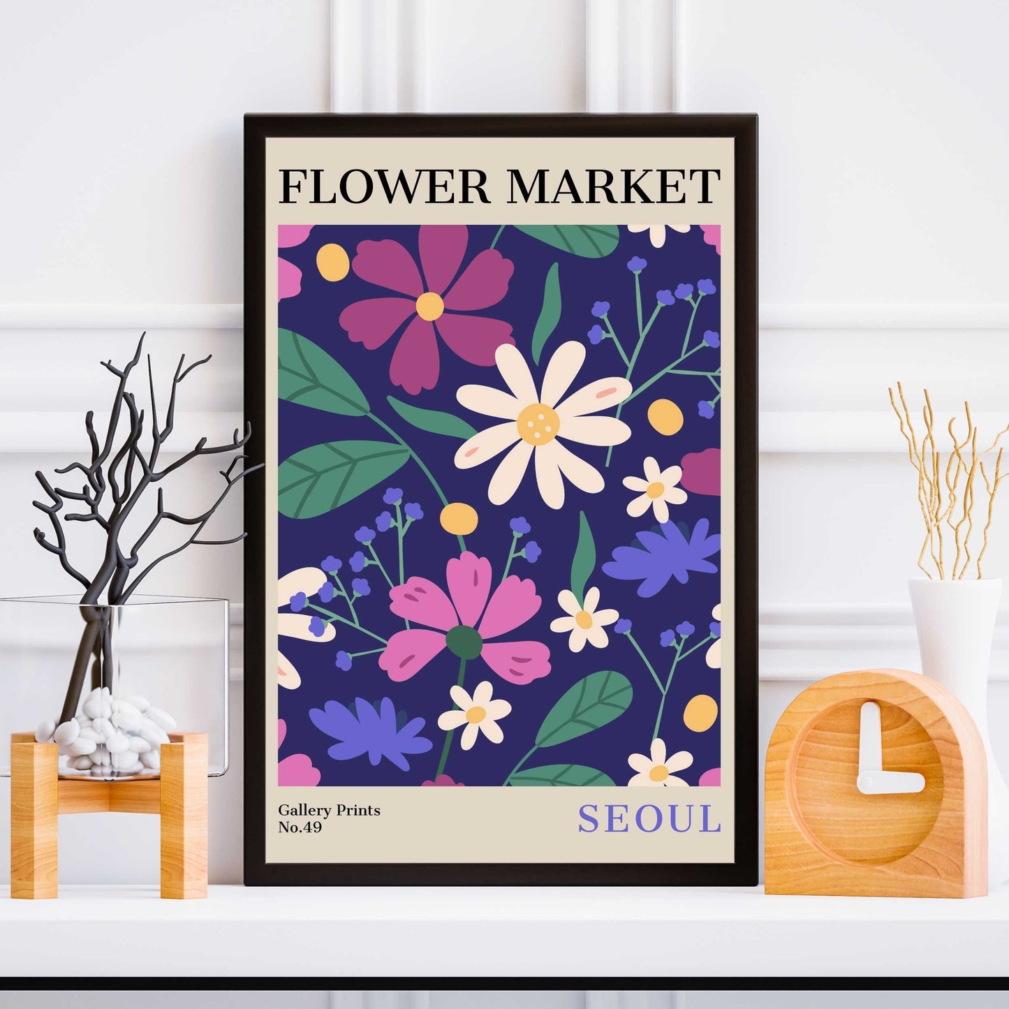 Seoul Flower Market Poster | S02