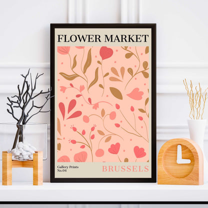 Brussels Flower Market Poster | S01