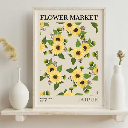 Jaipur Flower Market Poster | S02