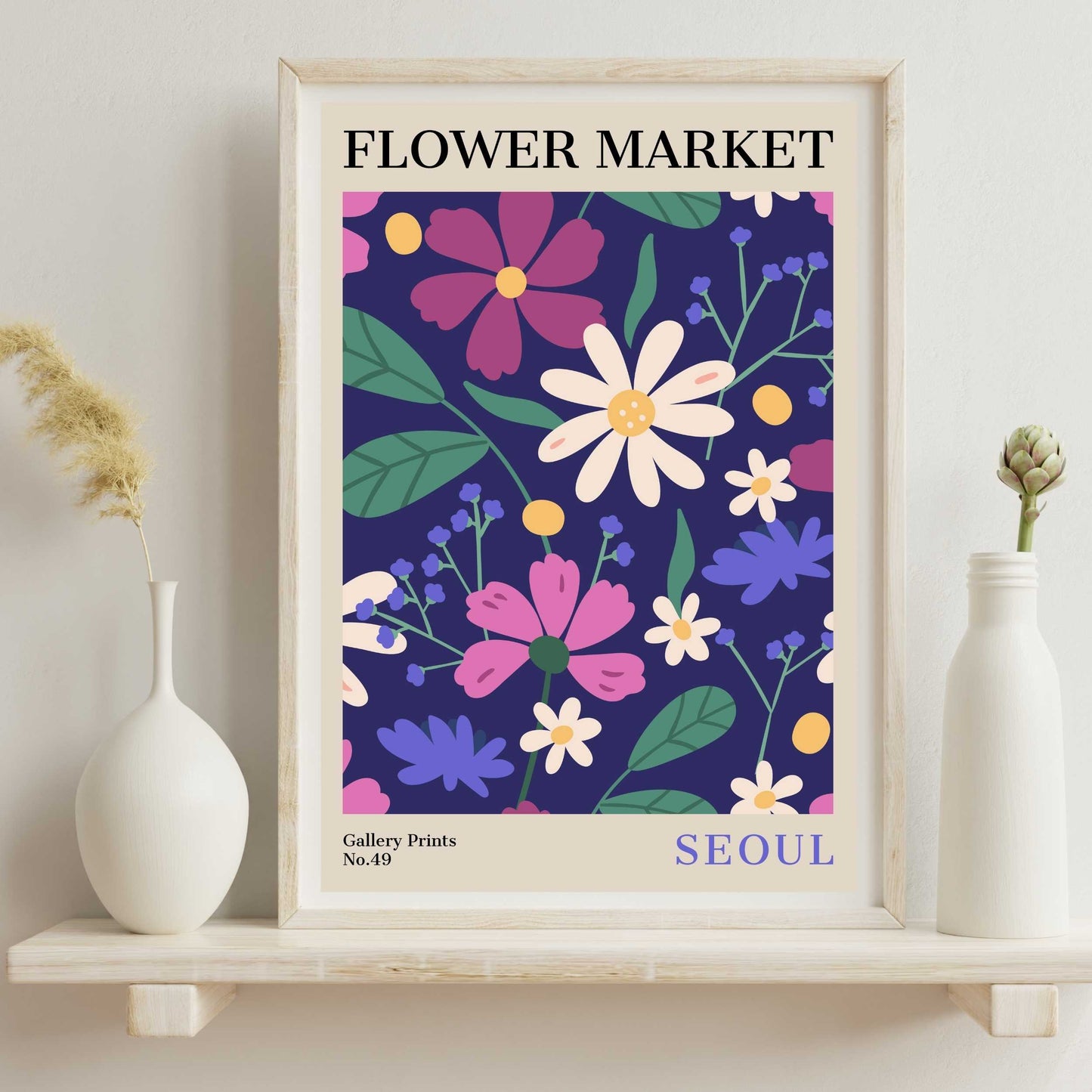 Seoul Flower Market Poster | S02