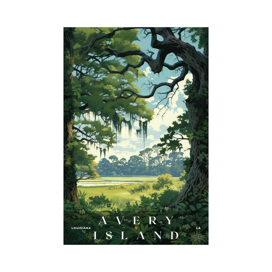 Avery Island Poster | US Travel | S01